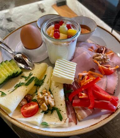 Frühstücken in der Orangerie