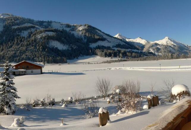 Balkon - Ausblick im Winter