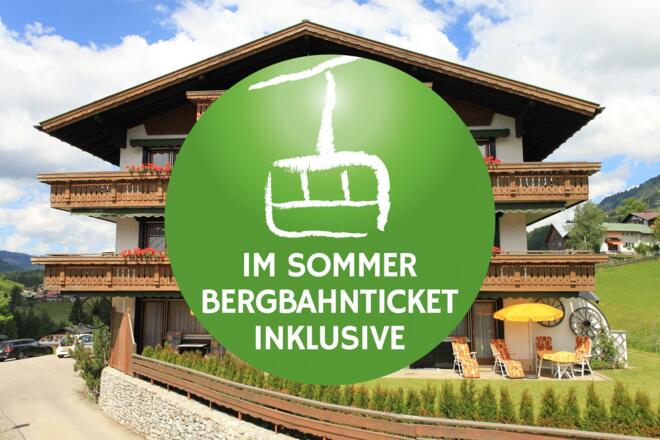Im Sommer Bergbahnticket inklusive