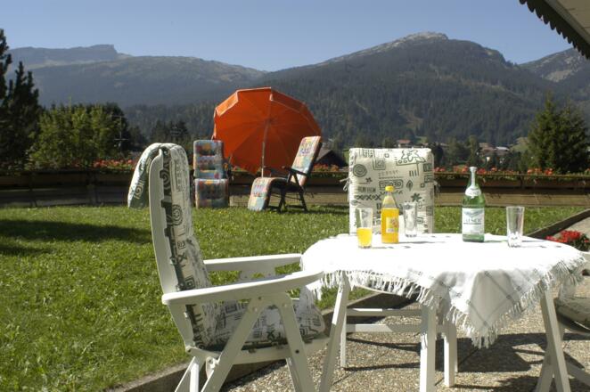 Südterrasse mit Liegewiese