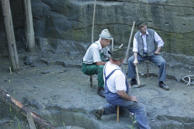 Historischer Schleifsteinbruch