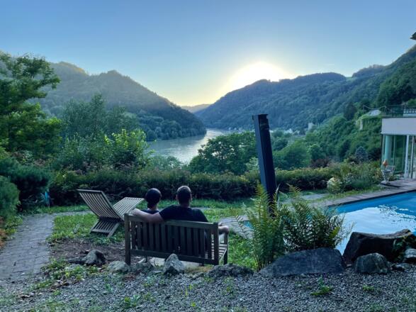 Ausblick vom Pool