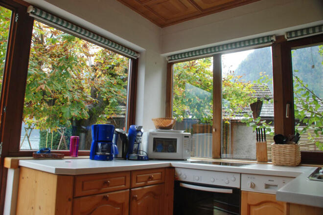 Garten der Ferienwohnung \"Kraft, tanken\" Hallstatt