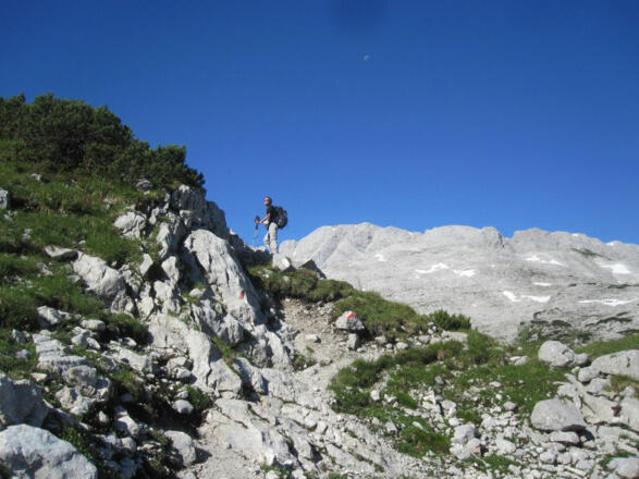 Christina Keltenich bei einer Wanderung