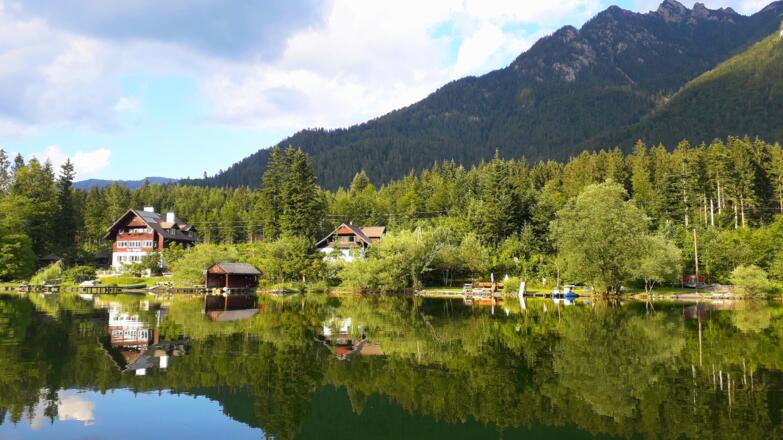 Seezugang der Ferienwohnung Bergkristall Bad Goisern am Hallstättersee