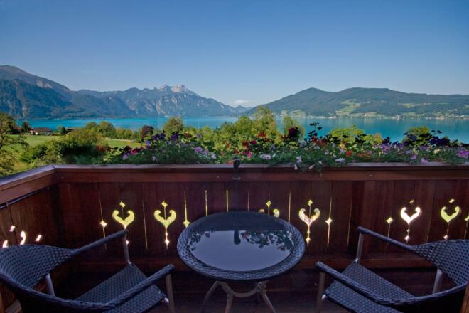 Aussicht vom Balkon