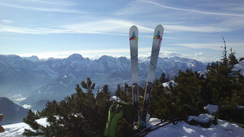 Bennock - Blick zur Sepp Huber Hütte