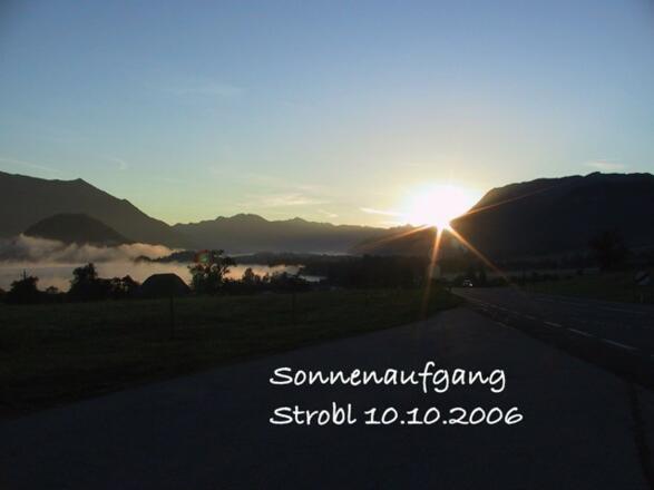 Sonnenaufgang am Wolfgangsee
