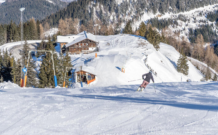 Einkehrschwung zur Rossfeld-Skihütte