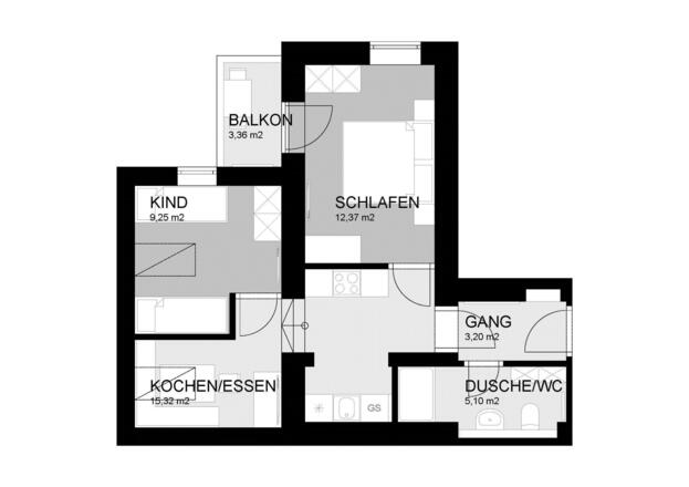 Schlafzimmer FeWo Wiesenblick