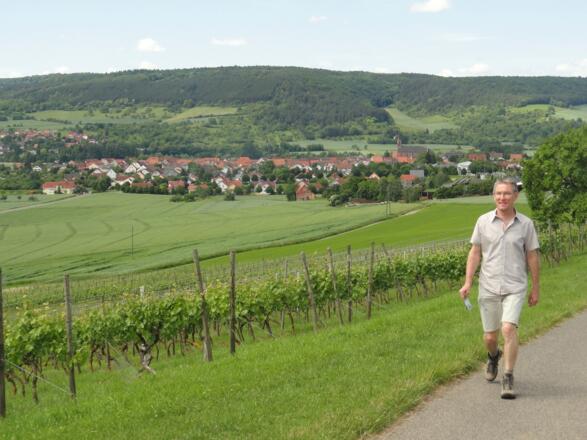 Wanderer bei Werbach