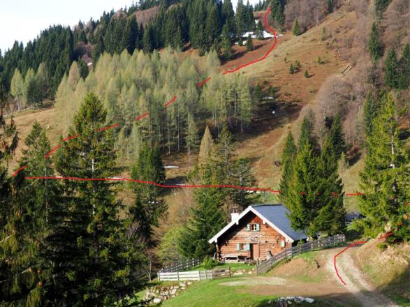 Wegloser Abstieg