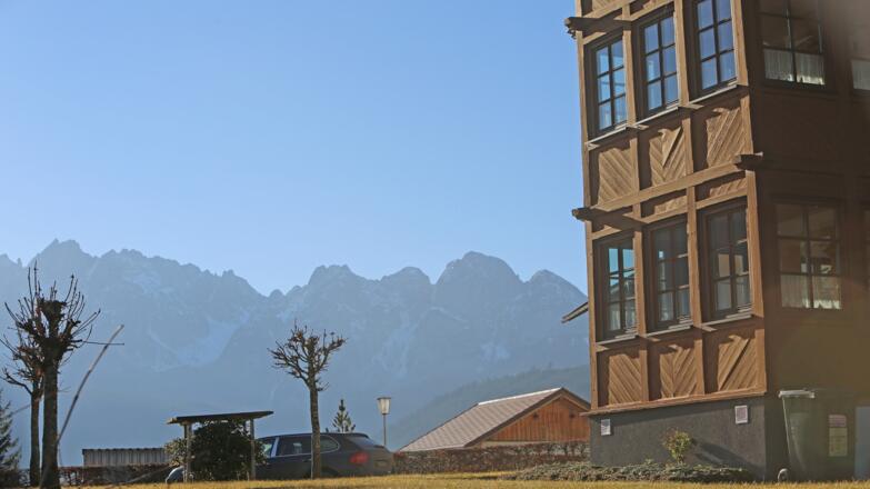 Haus Leopold im Winter