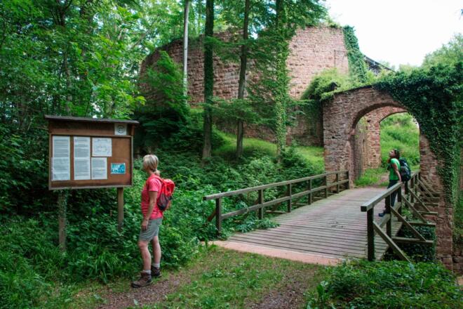 Eingang Burgruine Wildenstein
