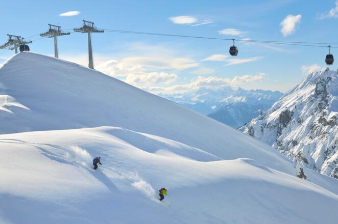 Freerider unterhalb Flexenbahn Zürs, Arlberg (c) S
