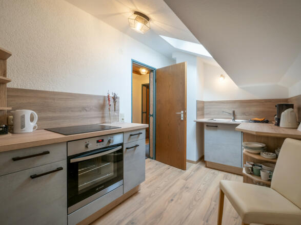 Küche in der Ferienwohnung