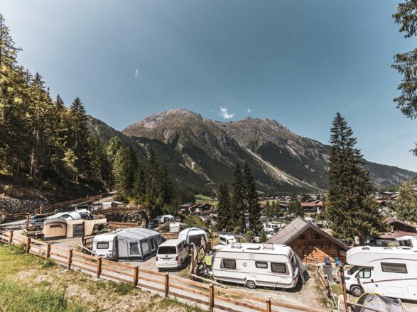 Panorama Platz Natur Camping Kuprian Ötztal