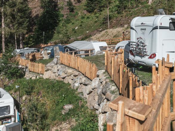 Terrassenplätze Natur Camping Kuprian Ötztal
