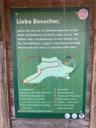 Schautafel Erlebnispfad Lärchenwald