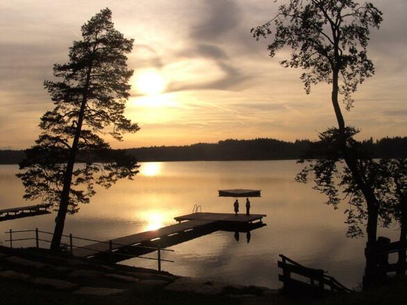 Hartsee bei Sonnenuntergang