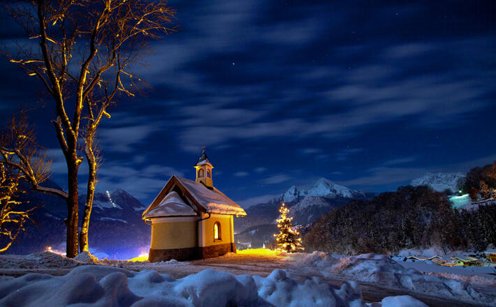 Advent an der Kirchleitenkapelle am Berchtesgadener Emmaus-Weg
