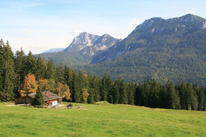 Bäckeralm mit Hochstaufen