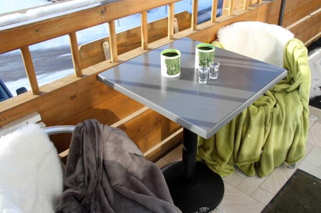 Kuscheln auf dem Balkon