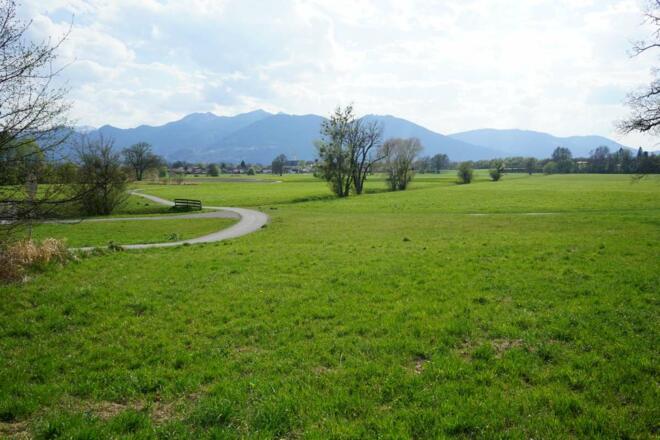 Blick in die bayerischen Voralpen bei Raubling