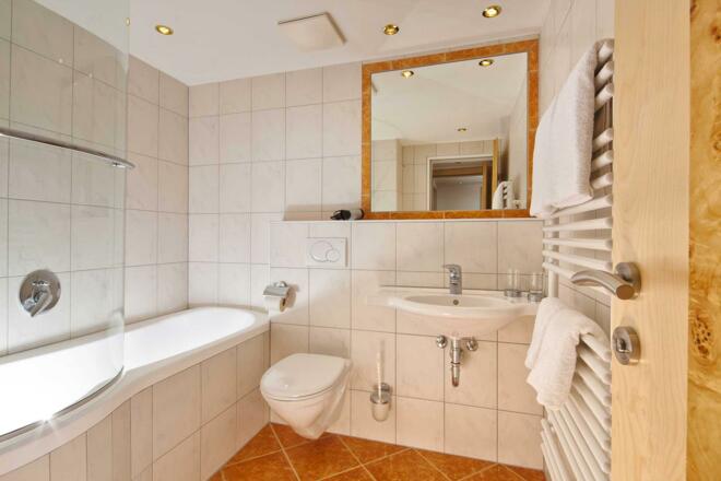 Apart Gletscherblick Badezimmer