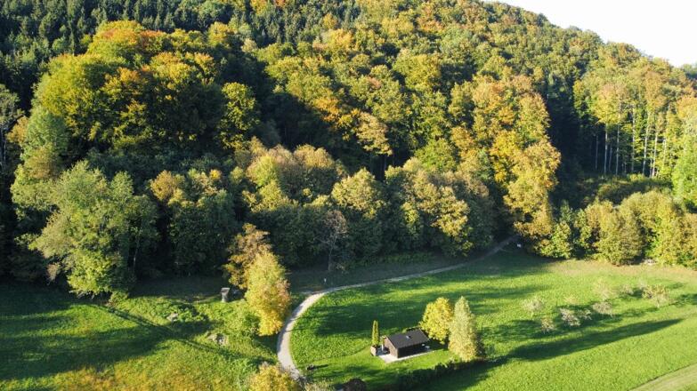 Anfang Edelkastanienweg in Unterach am Attersee