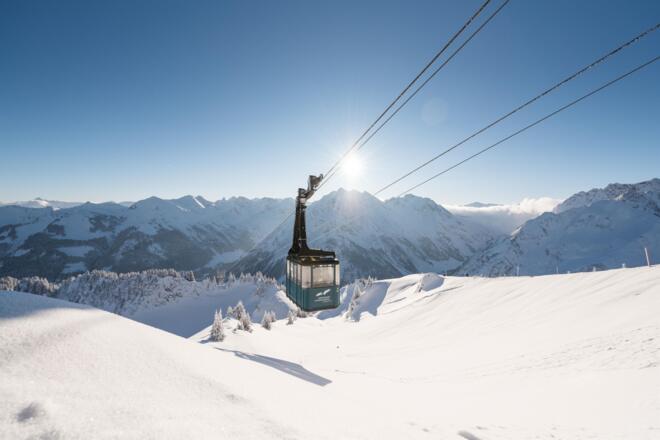 Gondel im Wintertraum