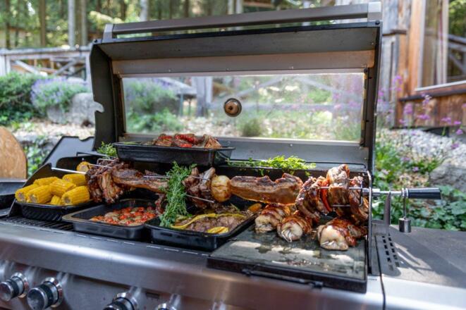 Grillbuffet im Sommer