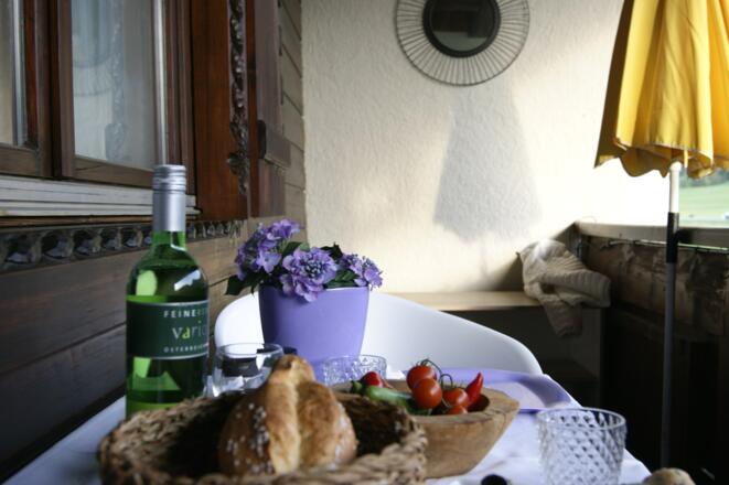 Ferienwohnung mit Blick in den Garten