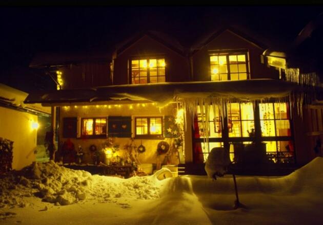 Haus im Winter