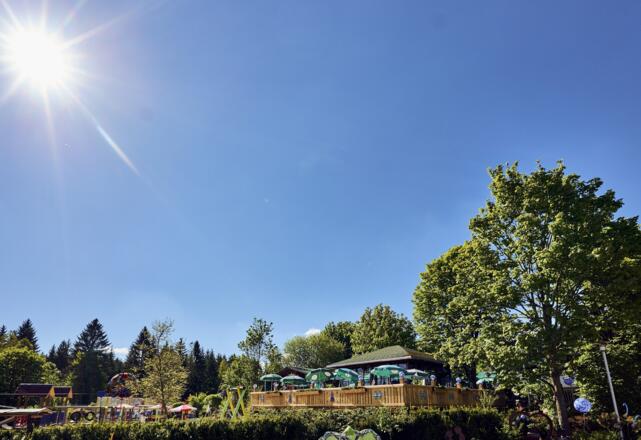 Biergarten im Glasparadies