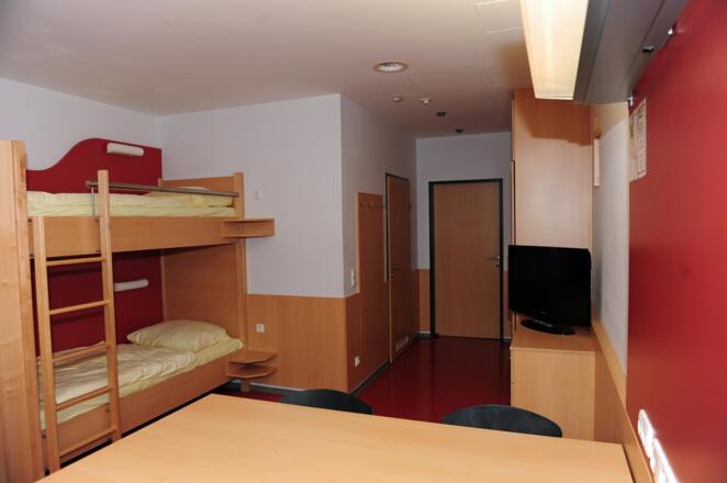 Mehrbettzimmer im Internat