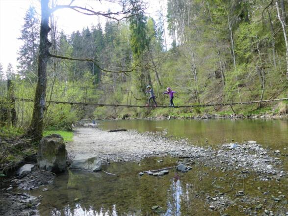 Ausflug zum wenige Kilometer entfernten Hängesteg