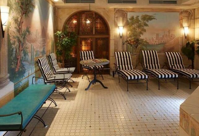 Ruhezone im Wellnessbereich