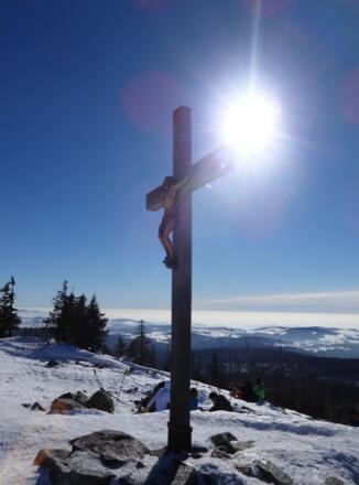 Gipfelkreuz am Lusen