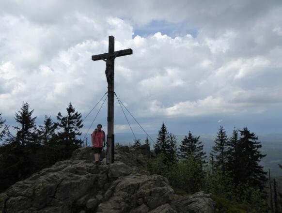 Gipfelkreuz am Großen Rachel