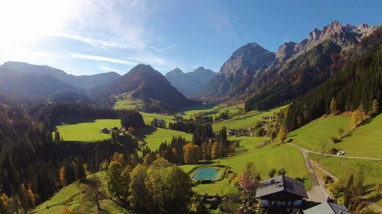 Wildau nach Westen zum Tennengebirge