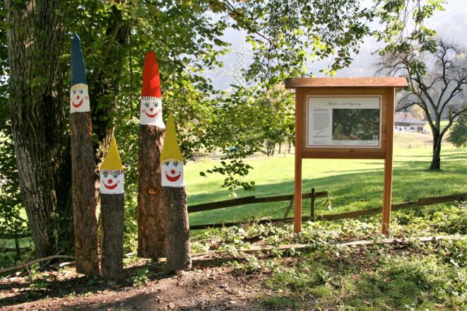 Start des Märchen- und Sagenweges in Bürs