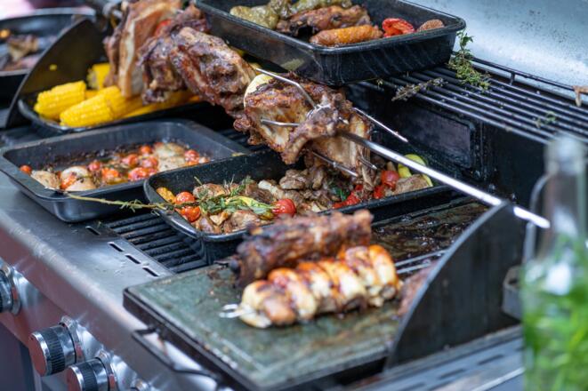 Grillbuffet im Gastgarten
