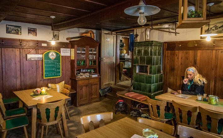 In der Gaststube der Zwieselalm