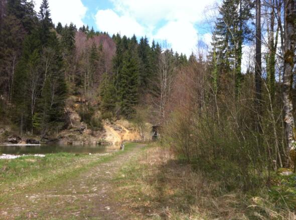 Blick auf die Kalkterrassen