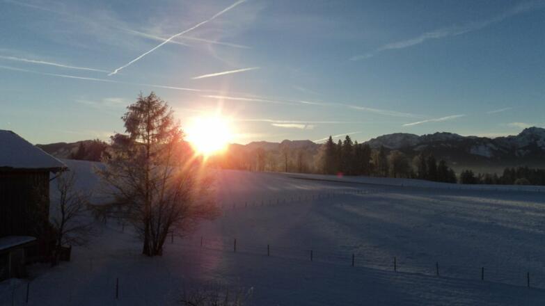 Sonnenaufgang im Winter