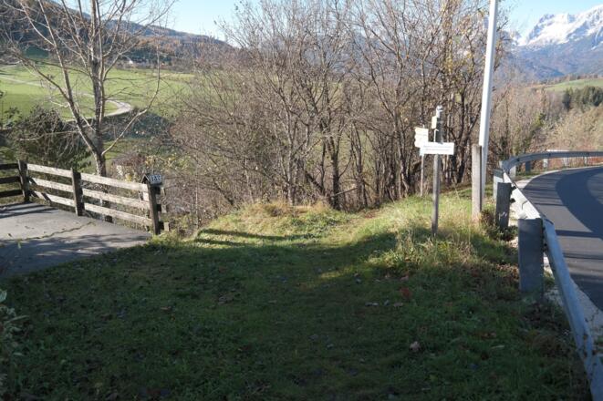 Erste Abzweigung.