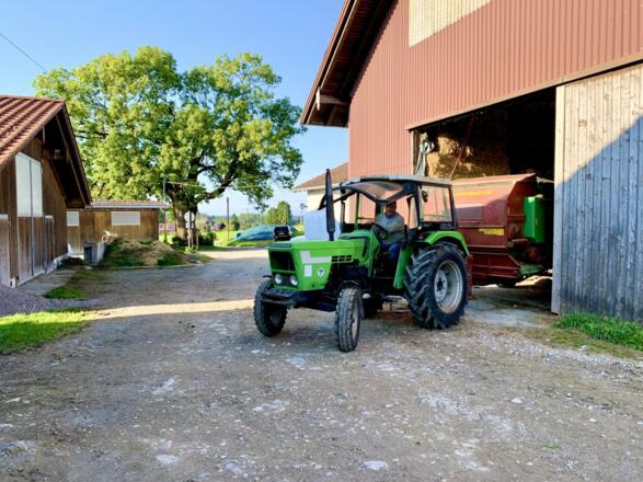 Unser Traktor im Einsatz