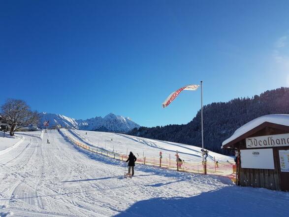 Hauseigener Skilift direkt am Haus
