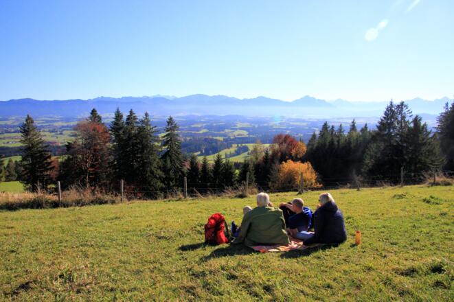 herbstlicher Blick vom Auerberg